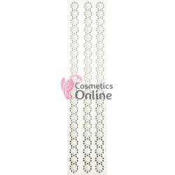 Strasuri din acril pentru make-up, par sau corp cu adeziv SGS023AA Argintii de 2-8mm 630 buc cu perle